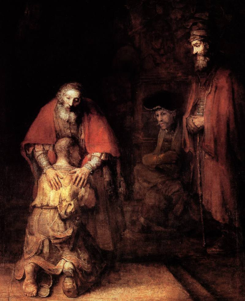Рембрандт. Возвращение блудного сына. 1668—1669