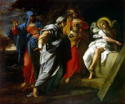 Аннибале Каррачи. Святые жены у гроба воскресшего Христа. Ок. 1605 г.