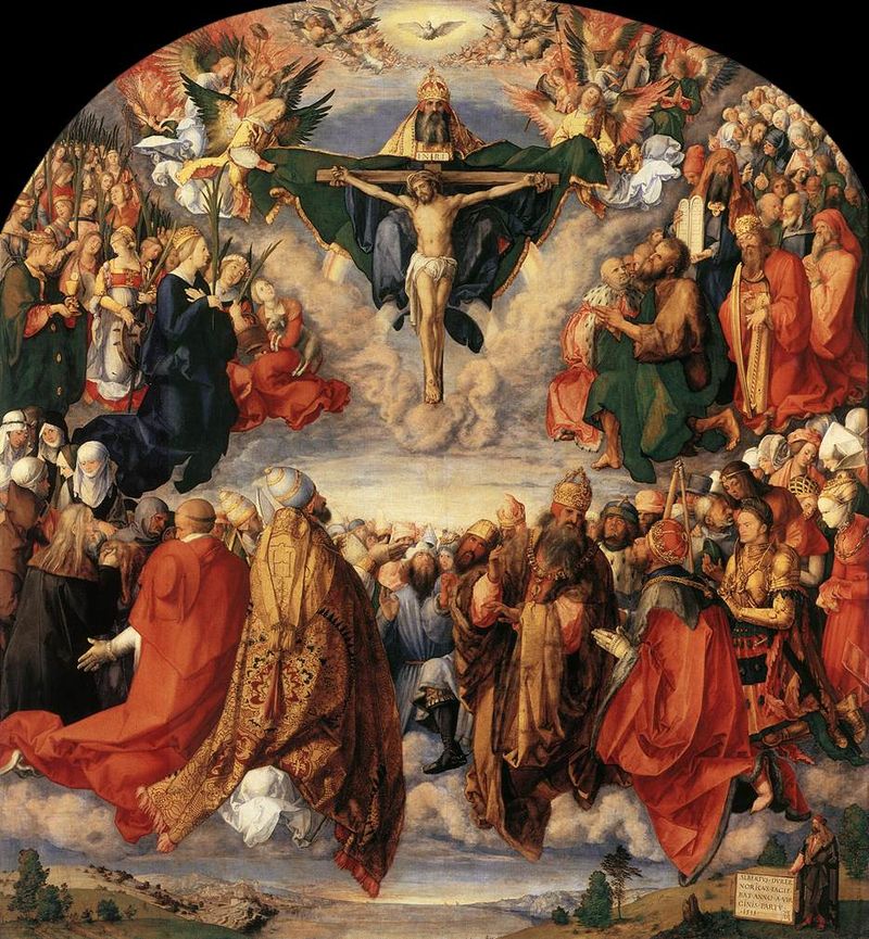 Альбрехт Дюрер. Поклонение Святой Троице (Алтарь Ландауэра). 1511