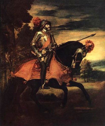 Вечеллио Тициан. Карл V в сражении при Мюльберге