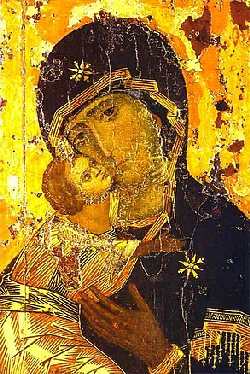 Елеуса. Владимирская икона Божией Матери (XII век).
