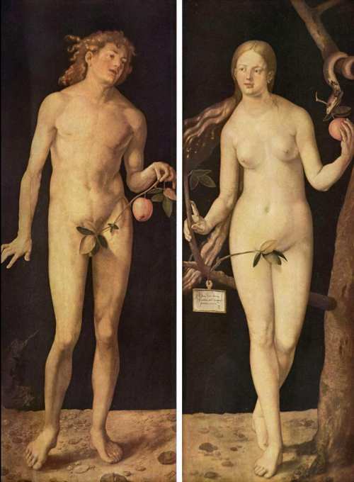 Альбрехт Дюрер. Адам и Ева, 1507