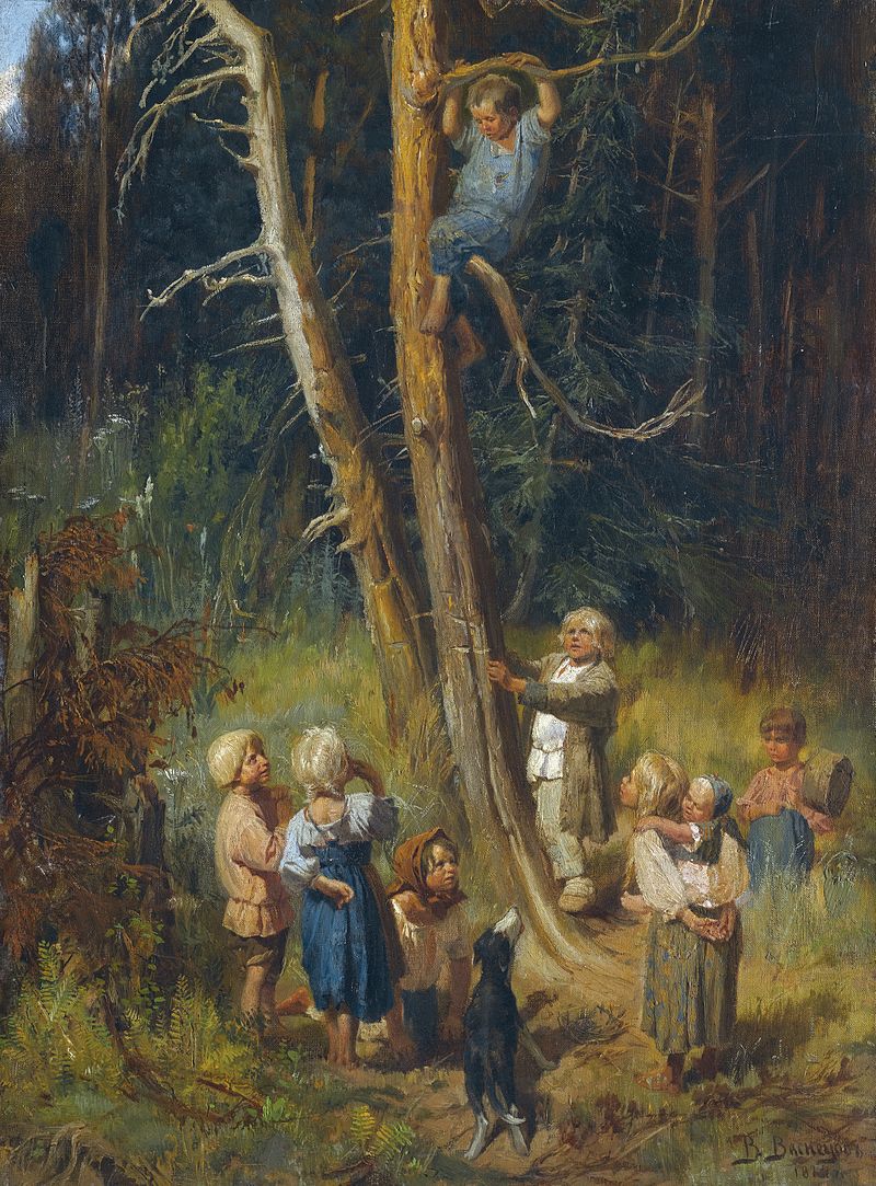 Дети в лесу. Картина В.М. Васнецова
